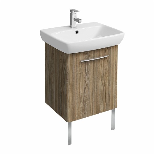 E100 VANITY UNIT FOR WASHBASIN 600 X 460MM-GREY ASH WOOD (3)